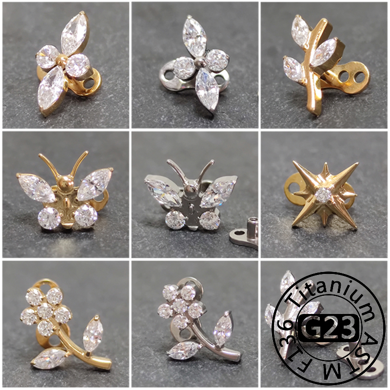 G23 Titanium Zircon Micro Derm - Body Jewelry Dermal recension och pris