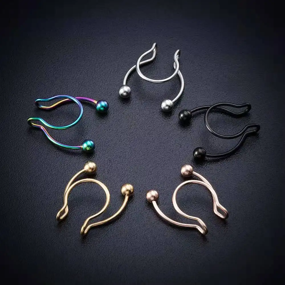 U Shaped Fake Nose Ring Hip Ho - Body Jewelry Nose Ring recension och pris