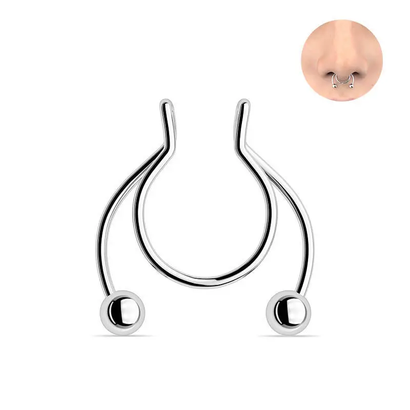 U Shaped Fake Nose Ring Hip Ho - Body Jewelry Nose Ring recension och pris