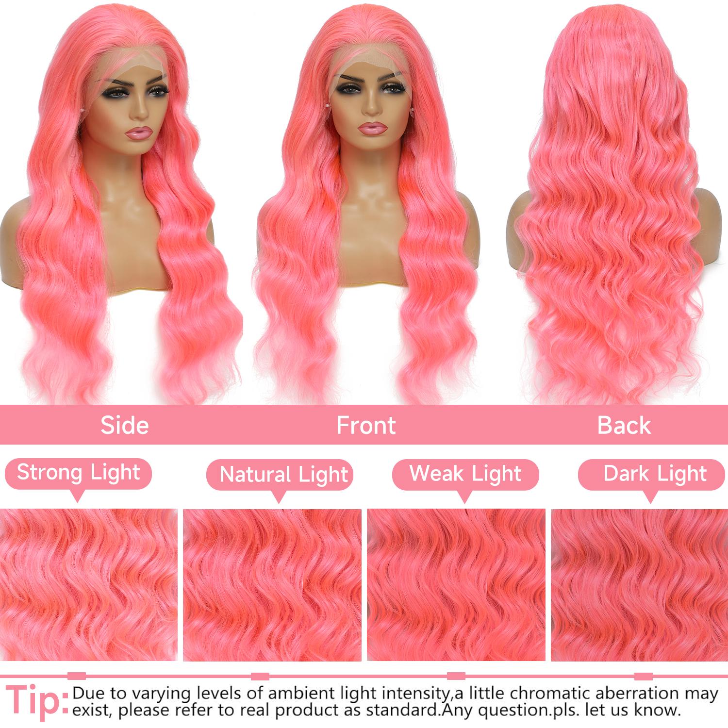 250 Density Pink Wig Body Wave - Body Jewelry Underwear recension och pris
