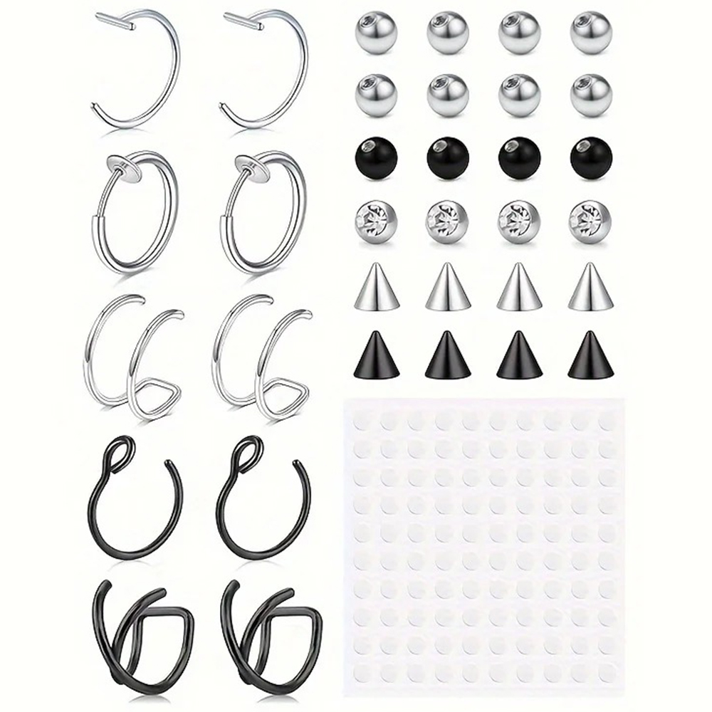 Fake Piercings Fake Lip Ring F - Body Jewelry Nose Ring recension och pris