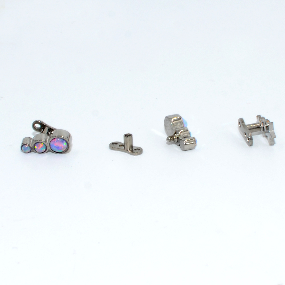 1PC Steel/Titanium Base Micro  - Body Jewelry Dermal recension och pris