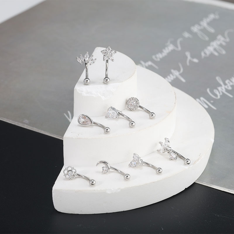 1pcs/lotStainless Steel Butter - Eyebrow Curved Barbell recension och pris