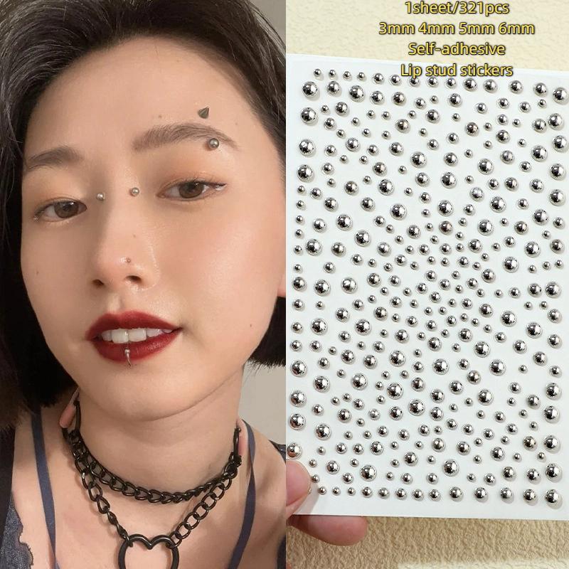 321pcs Non Piercing Lip Studs  - Body Jewelry Nose Ring recension och pris