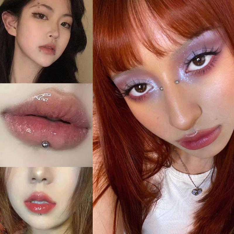 321pcs Non Piercing Lip Studs  - Body Jewelry Nose Ring recension och pris