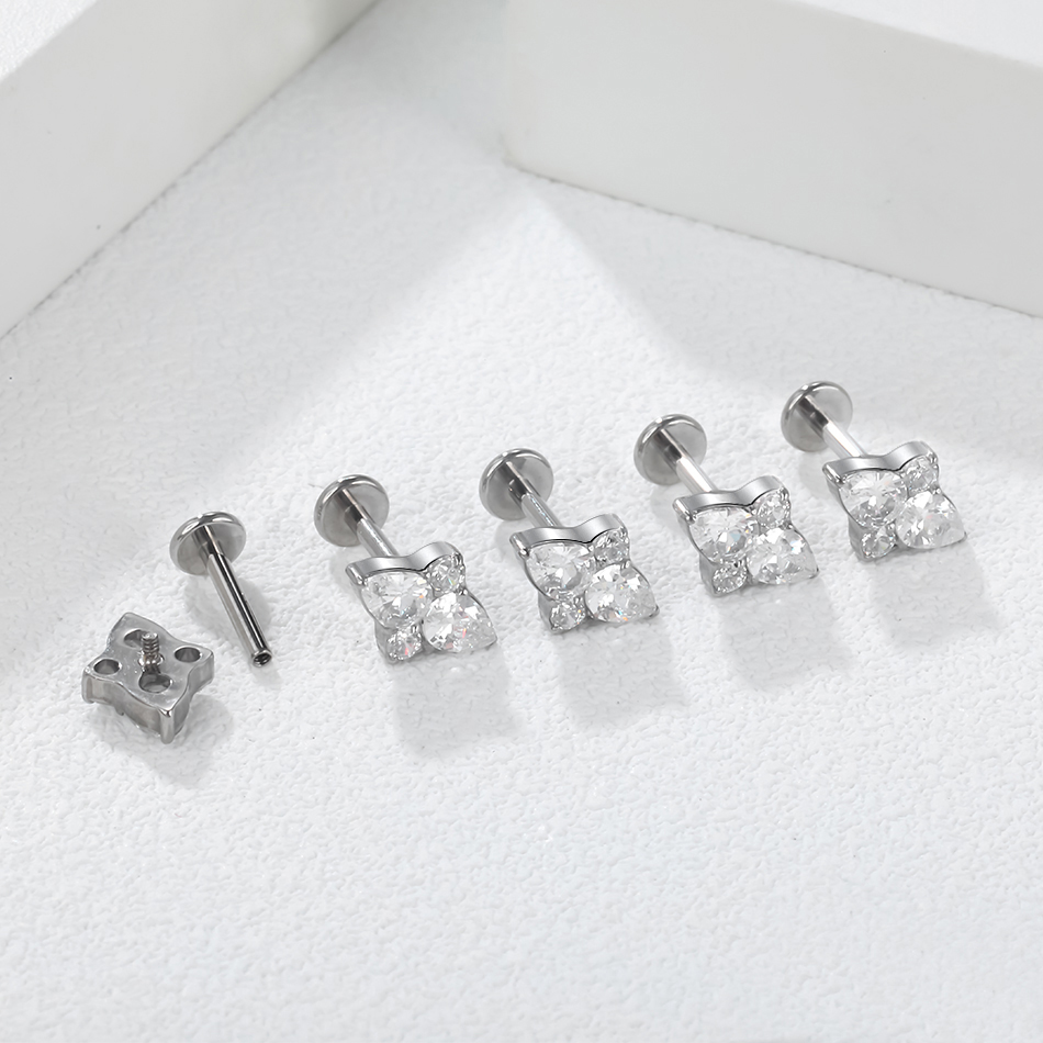 1Pc Titanium Labret Lip Stud G - Body Jewelry Trend recension och pris