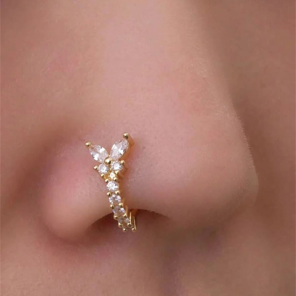 1PC Y - Shape Design No Pierci - Body Jewelry Nose Ring recension och pris