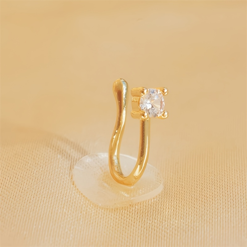 1-Piece Round Zircon Non Perfo - Body Jewelry Nose Ring recension och pris