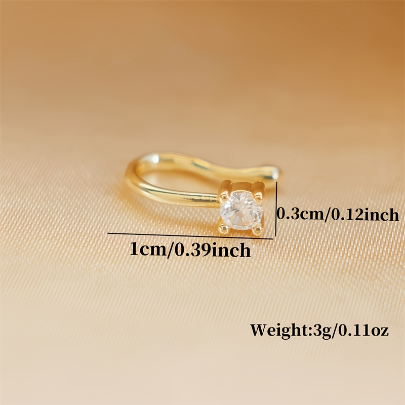 1-Piece Round Zircon Non Perfo - Body Jewelry Nose Ring recension och pris