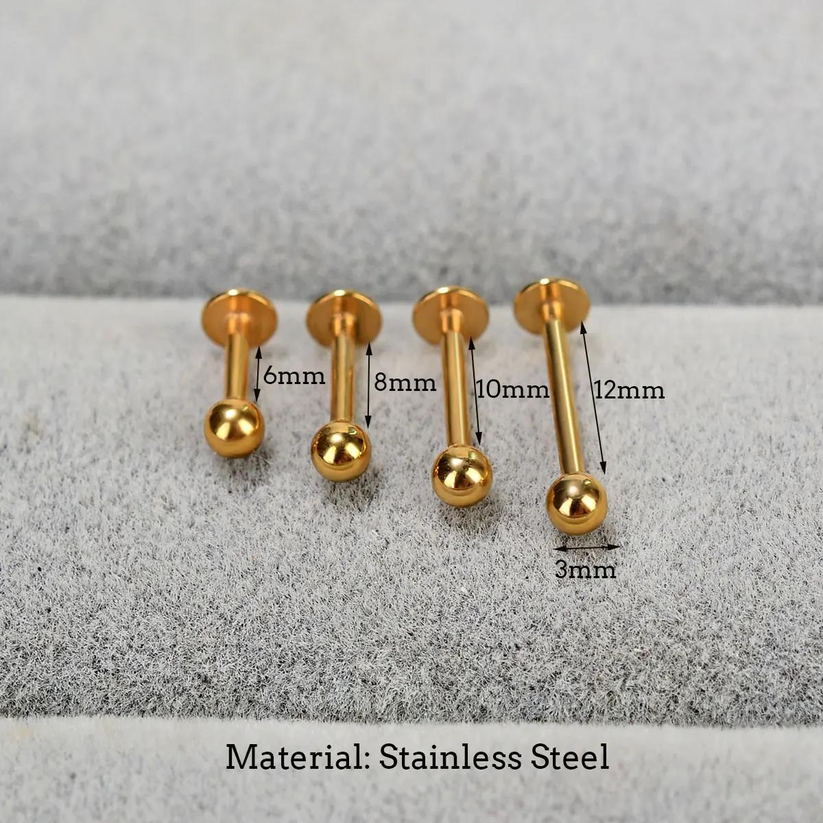6/8/10/12mm Stainless Steel Go - Body Jewelry Trend recension och pris