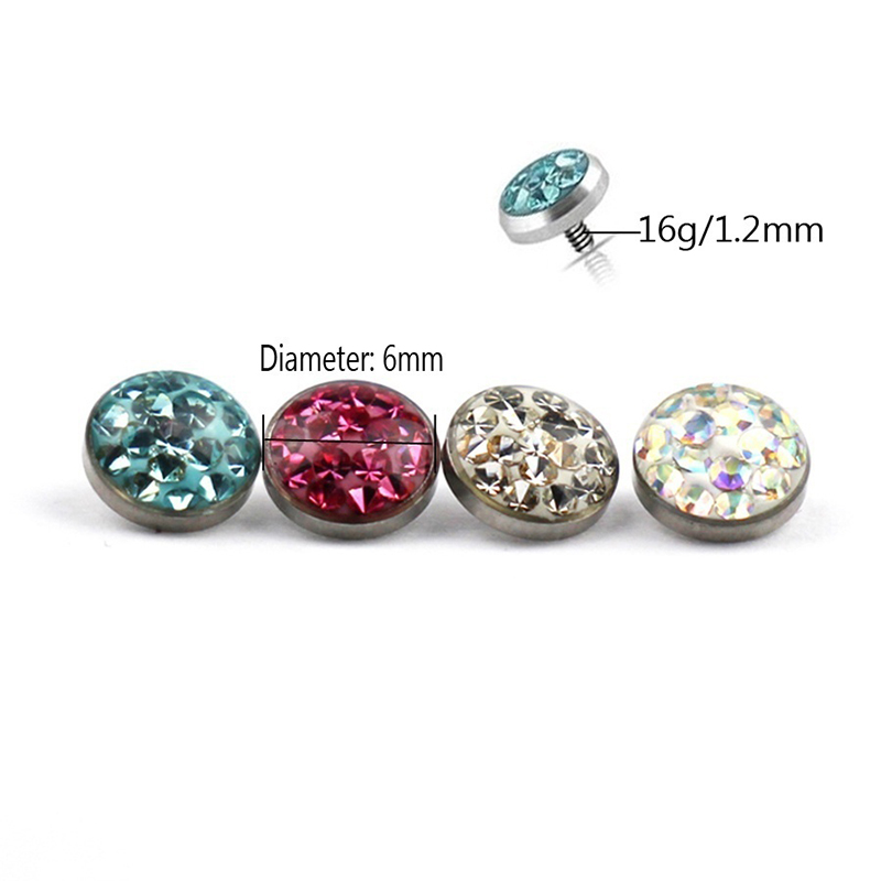 1PC Dermal Anchor Top Piercing - Body Jewelry Dermal recension och pris