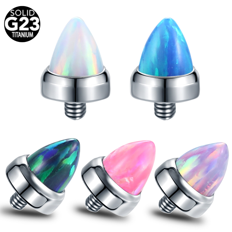1PC Titanium Claw Set Opal Bul - Body Jewelry Dermal recension och pris