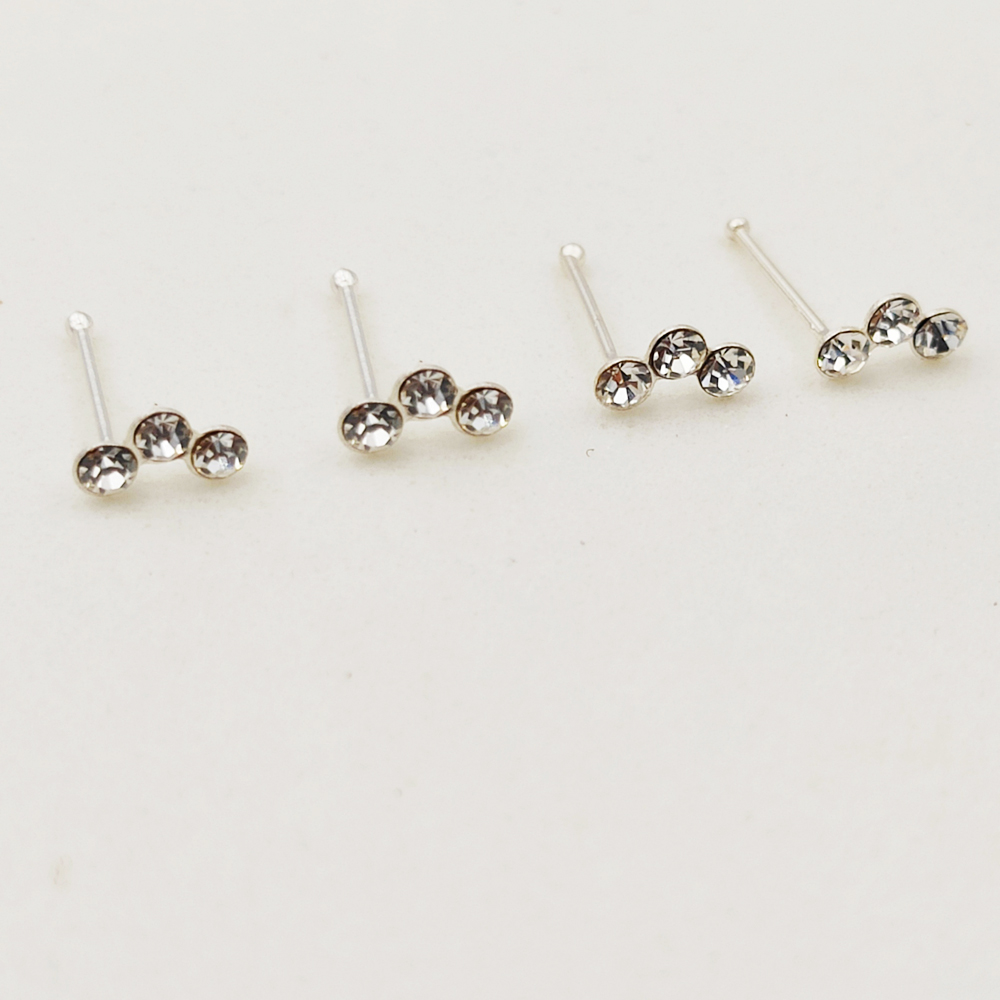 925 Sterling silver crystal no - Body Jewelry Indian recension och pris