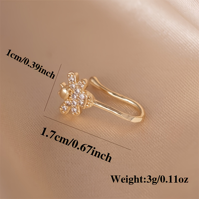 1-piece cute little bee zircon - Body Jewelry Nose Ring recension och pris