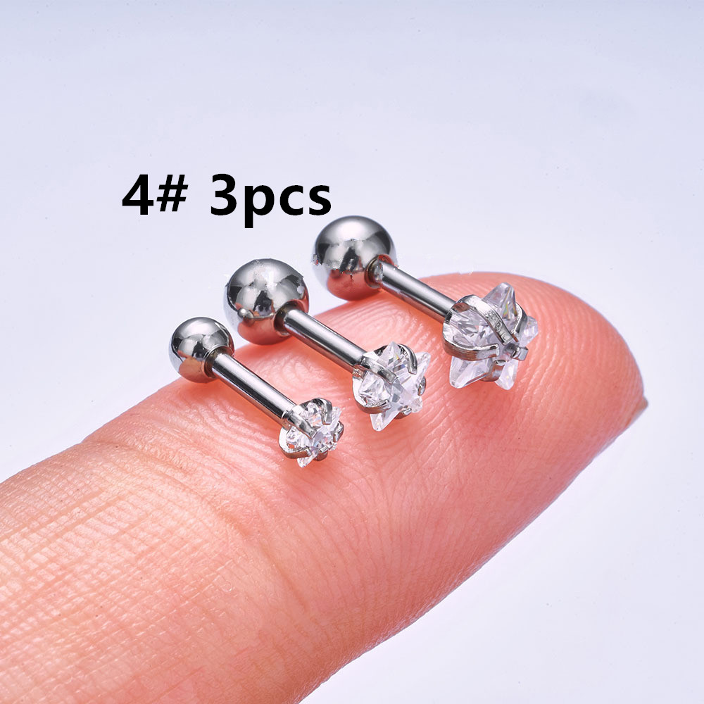 Helix Piercing Star Earrings W - Body Jewelry Trend recension och pris