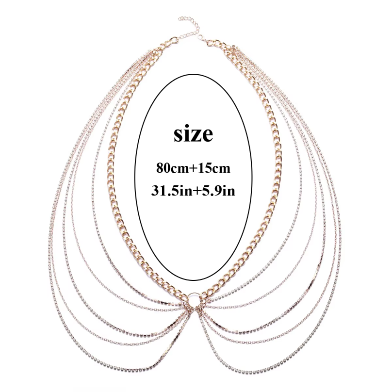 Sexy Waist Chain Belt Layered  - Body Jewelry Trend recension och pris