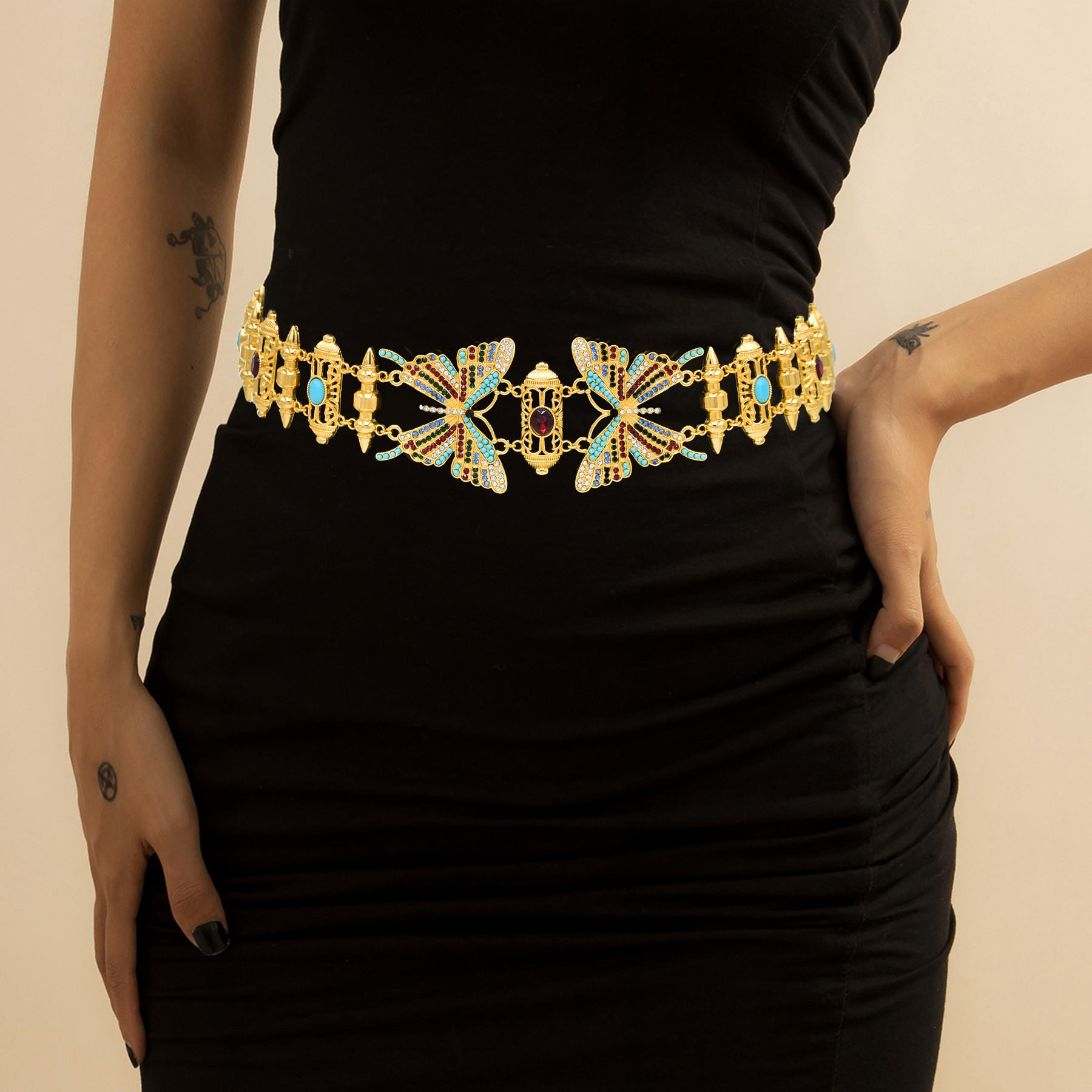 Fashion Butterfly Waist Belly  - Body Jewelry Indian recension och pris